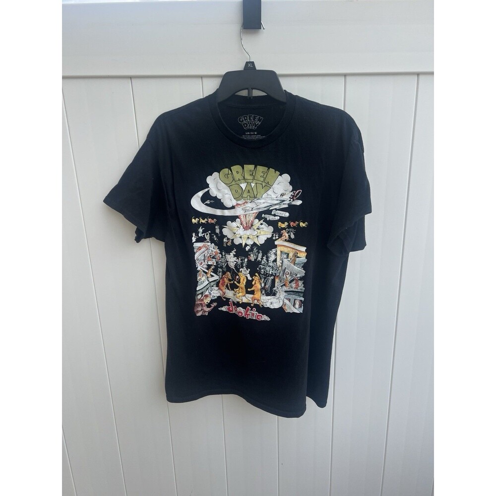 Green Day T Shirt Mens Rock Music Classic Band Tee Black Large